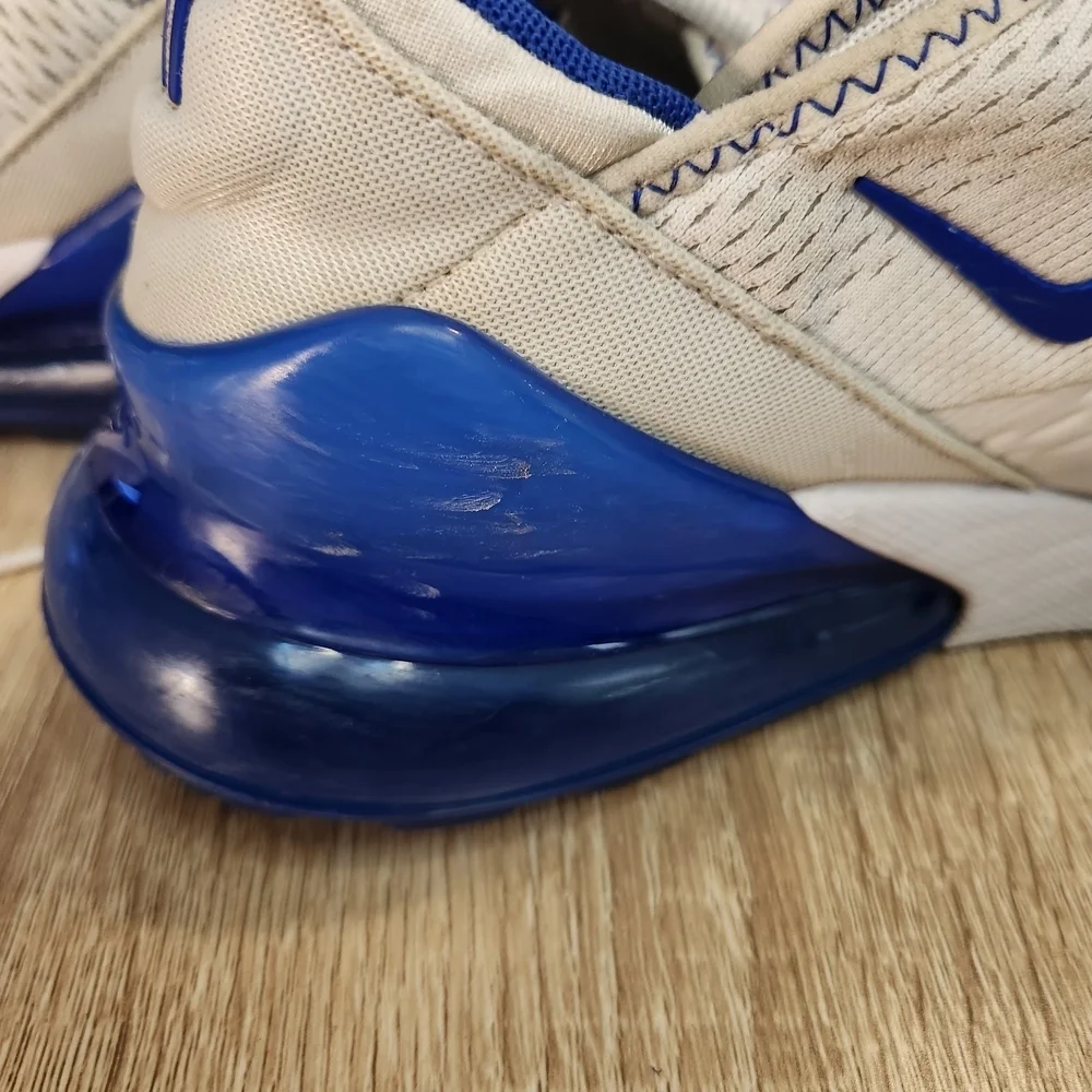 Nike White and Blue Athletic Shoes